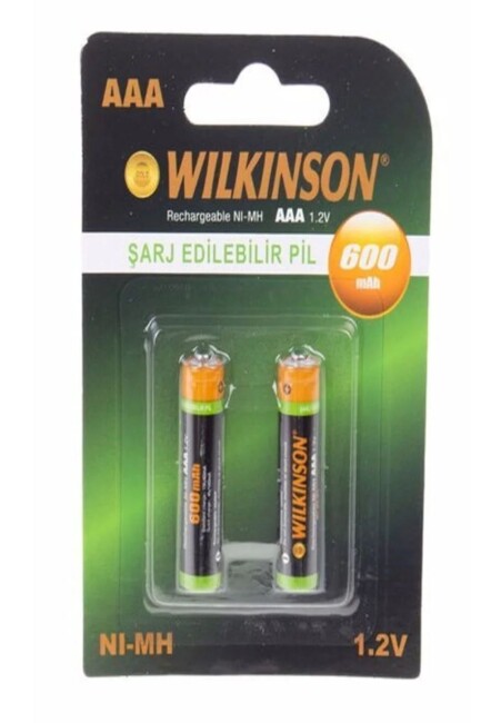 WILKINSON 2 Lİ AAA 600MAH ŞARJLI İNCE PİL - WİLKİNSON