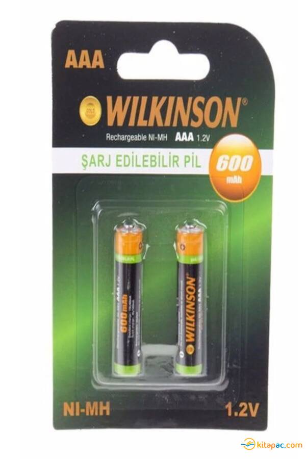 WILKINSON 2 Lİ AAA 600MAH ŞARJLI İNCE PİL - 1