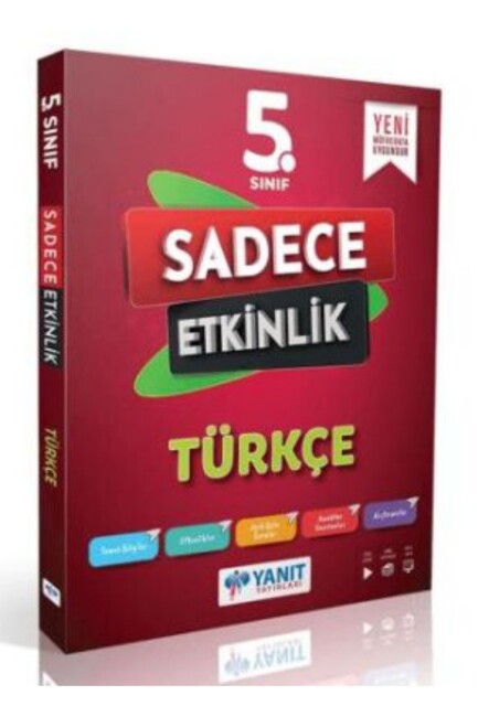 YANIT 5.Sınıf TÜRKÇE SADECE ETKİNLİK - YANIT YAYINLARI