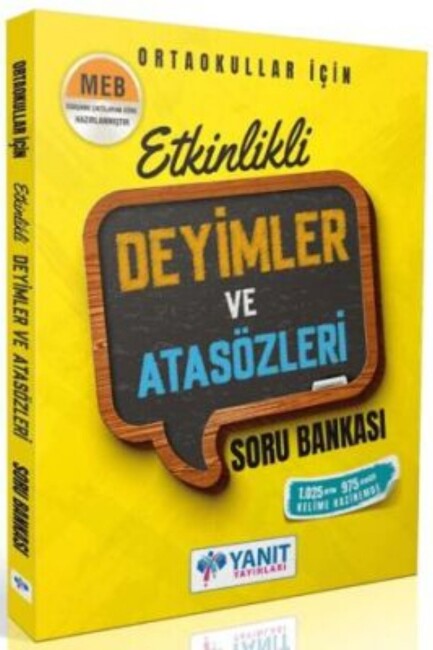 YANIT ETKİNLİKLİ DEYİMLER VE ATASÖZLERİ SORU BANKASI - YANIT YAYINLARI