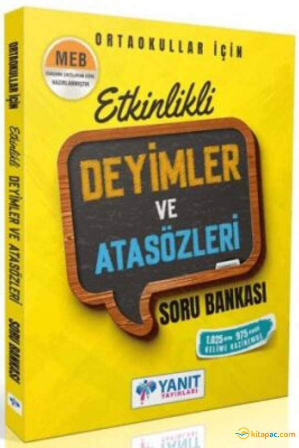 YANIT ETKİNLİKLİ DEYİMLER VE ATASÖZLERİ SORU BANKASI - 1