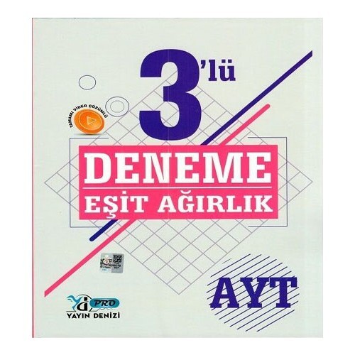 YAYIN DENİZİ AYT PRO DENEME 3 lü EŞİT AĞIRLIK - YAYIN DENİZİ YAYINLARI