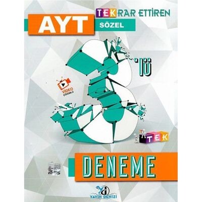 YAYIN DENİZİ AYT SÖZEL 3 lü DENEME - YAYIN DENİZİ YAYINLARI