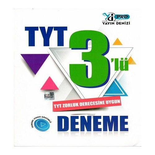 YAYIN DENİZİ TYT 3 lü Pro Deneme - YAYIN DENİZİ YAYINLARI