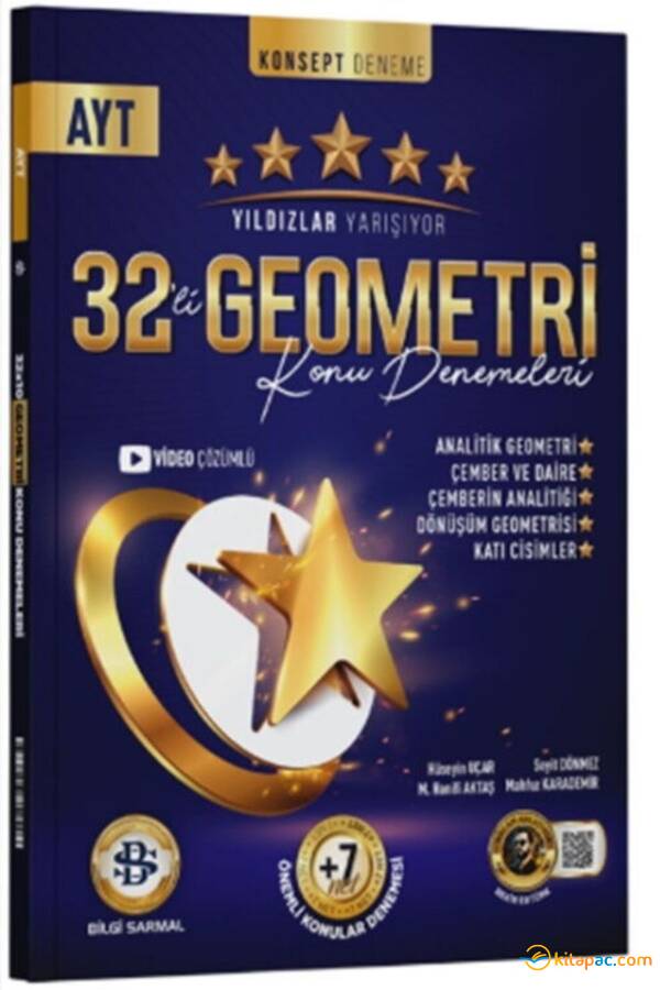 YILDIZLAR YARIŞIYOR AYT GEOMETRİ 32 Lİ KONU DENEMELERİ - 1