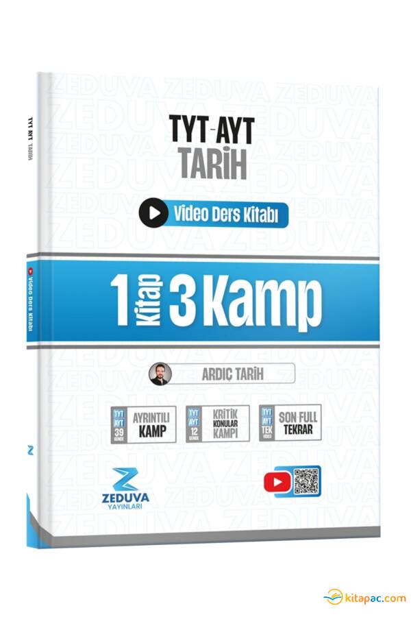 ZEDUVA ARDIÇ TARİH TYT-AYT TARİH 1 KİTAP 3 KAMP VİDEO DERS KİTABI - 1