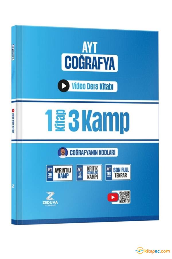 ZEDUVA COĞRAFYANIN KODLARI AYT COĞRAFYA 1KİTAP 3 KAMP VİDEO DERS KİTABI - 1