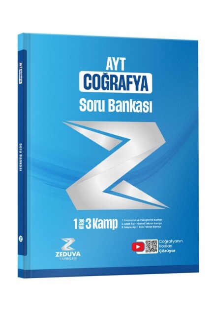ZEDUVA COĞRAFYANIN KODLARI AYT COĞRAFYA 1KİTAP 3 KAMP SORU BANKASI - ZEDUVA YAYINLARI
