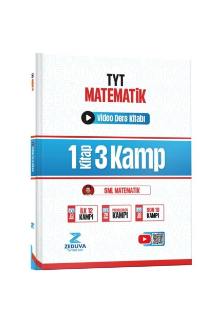 ZEDUVA SML TYT MATEMATİK 1KİTAP 3 KAMP Video Ders Kitabı - ZEDUVA YAYINLARI