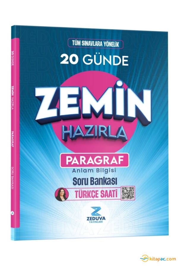 ZEDUVA TÜRKÇE SAATİ 20 GÜNDE ZEMİN HAZIRLA PARAGRAF ANLAM BİLGİSİ SORU BANKASI - 1